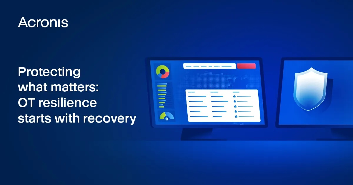 image Acronis posiluje vedoucí postavení v oblasti kybernetické odolnosti provozních technologií (OT) 