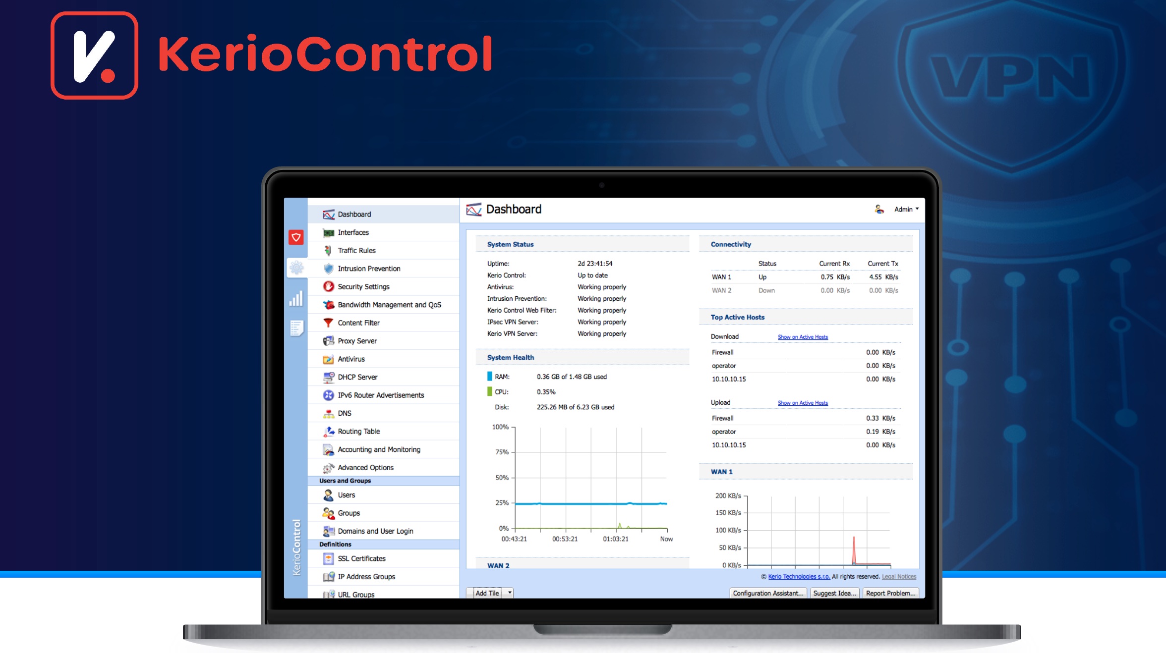 image GFI KerioControl 9.5: integrace VPN technologií a silnější ochrana proti zero day útokům